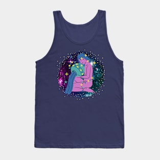 Aquarius, Stars, Zodiac, Horoscope Tank Top